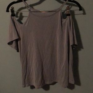 shoulder cut out short sleeve